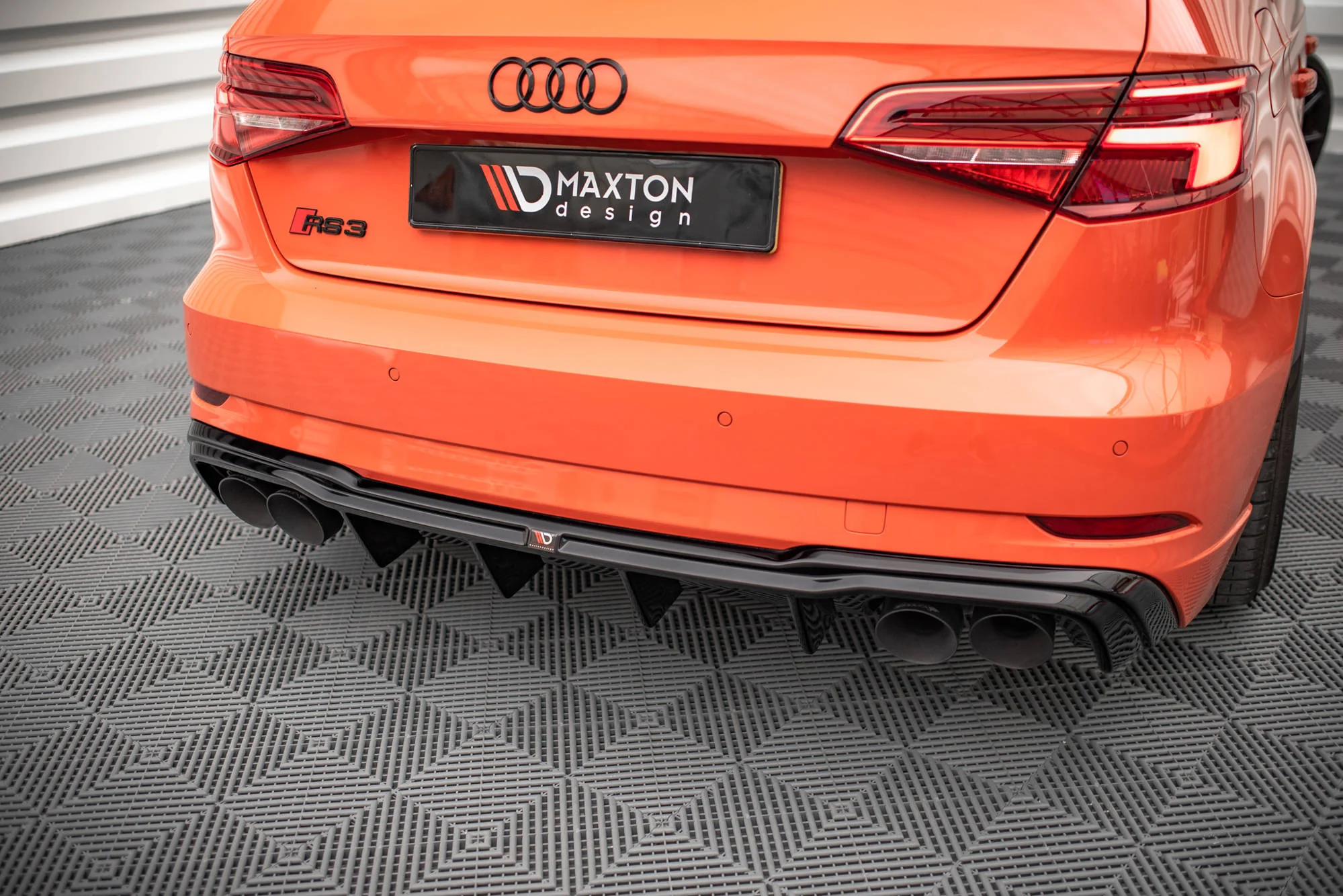 Dokładka Tylna + Wydech Milltek Sport Audi RS3 Sportback 8V Facelift