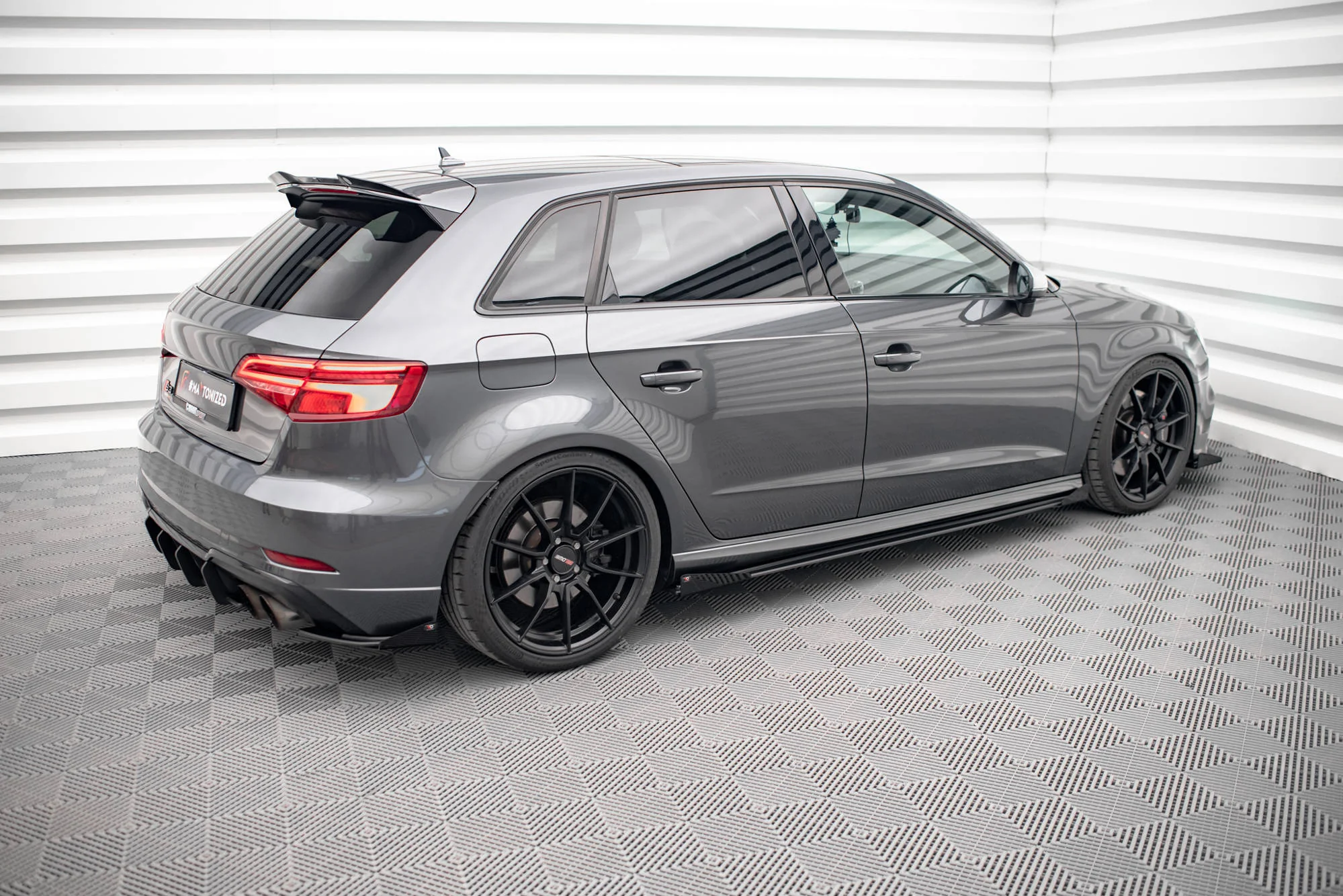 Dokładki progów Street Pro + Flaps Audi S3 / A3 S-Line Sportback 8V Facelift - Image 3