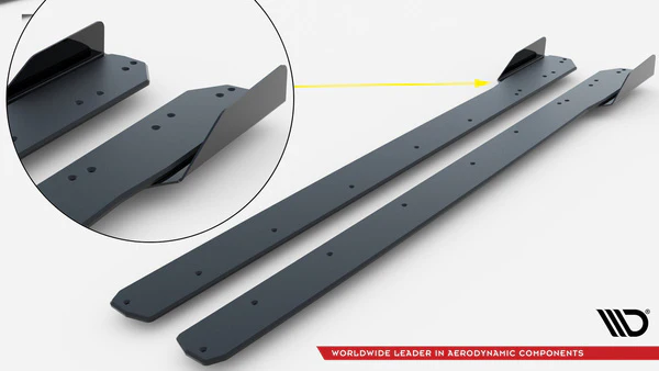 Dokładki progów Street Pro + Flaps Mercedes A35 AMG / AMG-Line Aero Pack W177 - Image 6