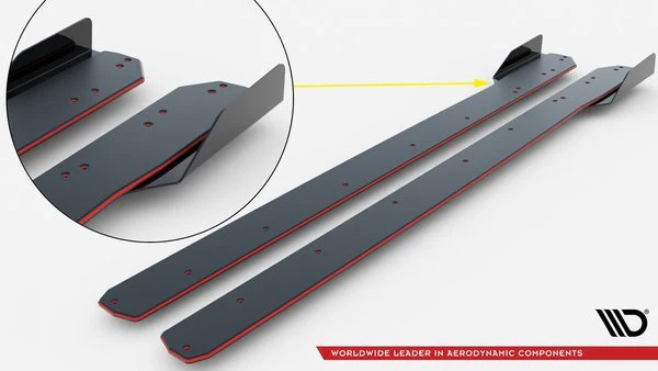 Dokładki progów Street Pro V.1 + Flaps Ford Mustang GT Mk6 Facelift - Image 6