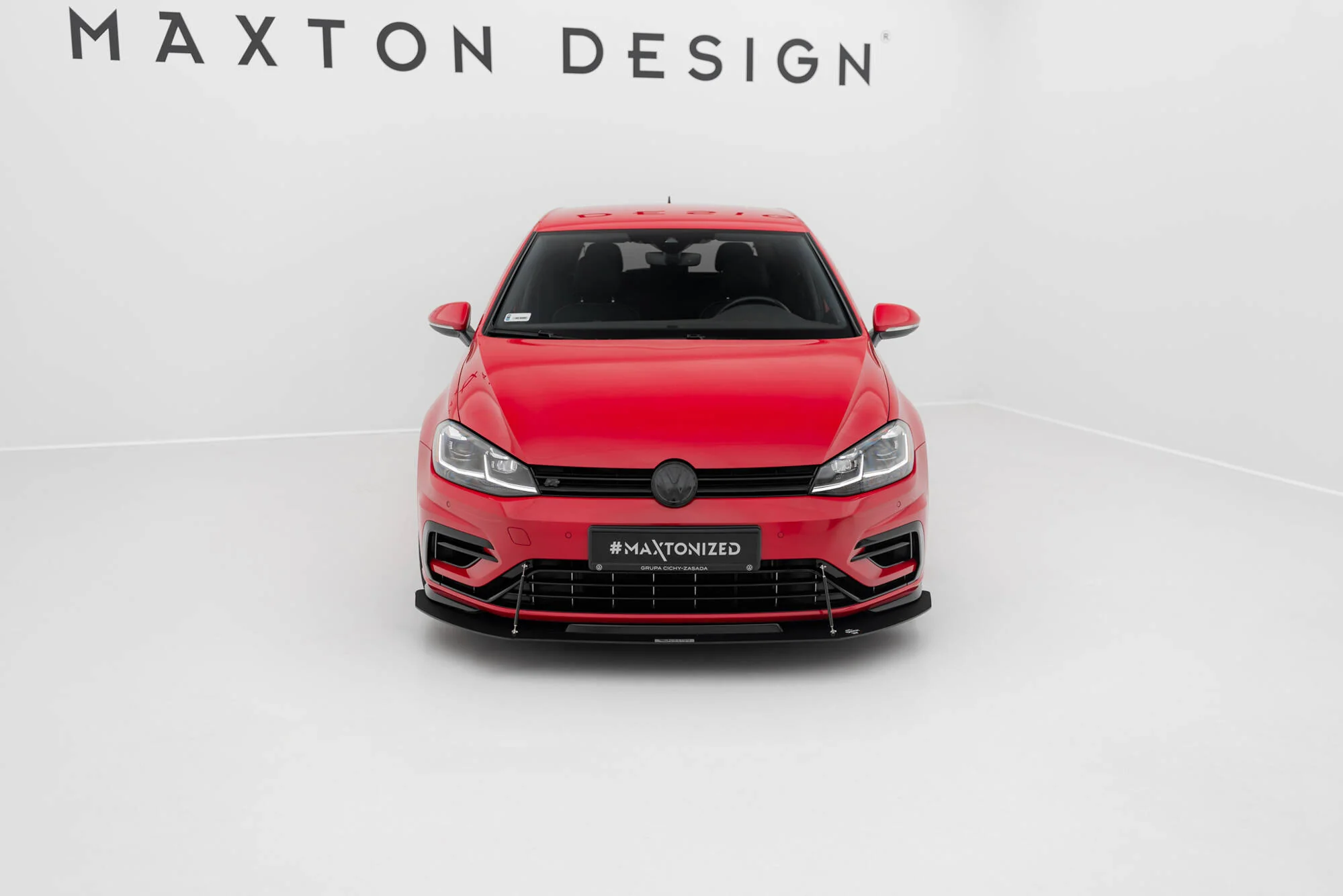 Hybrydowy Splitter Przedni Racing VW Golf 7 R / R-Line Facelift - Image 3