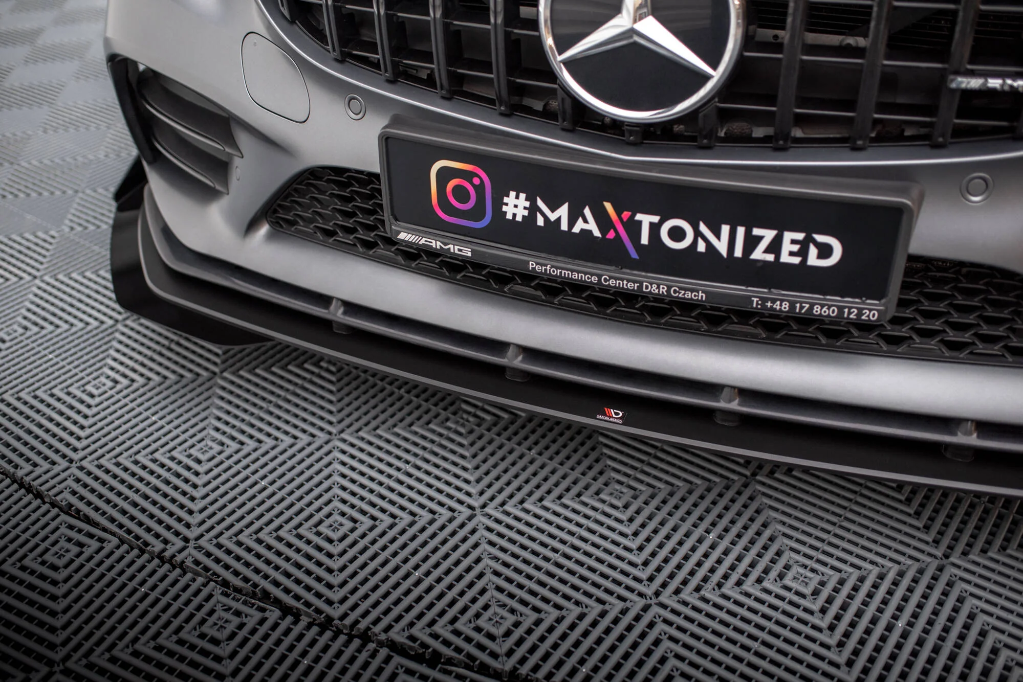 Splitter Przedni Street Pro + Flaps Mercedes-AMG C43 Coupe / Cabrio C205  Facelift / A205 Facelift - Image 3