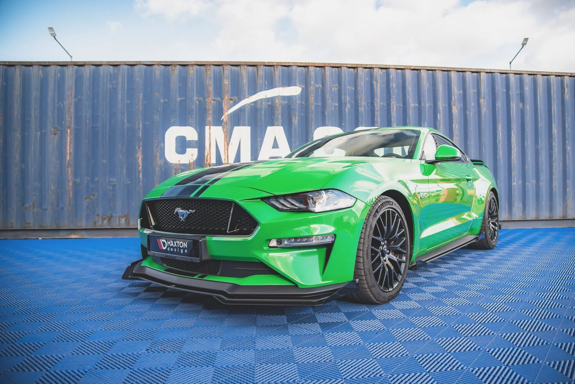Splitter Przedni Street Pro V.1 + Flaps Ford Mustang GT Mk6 Facelift