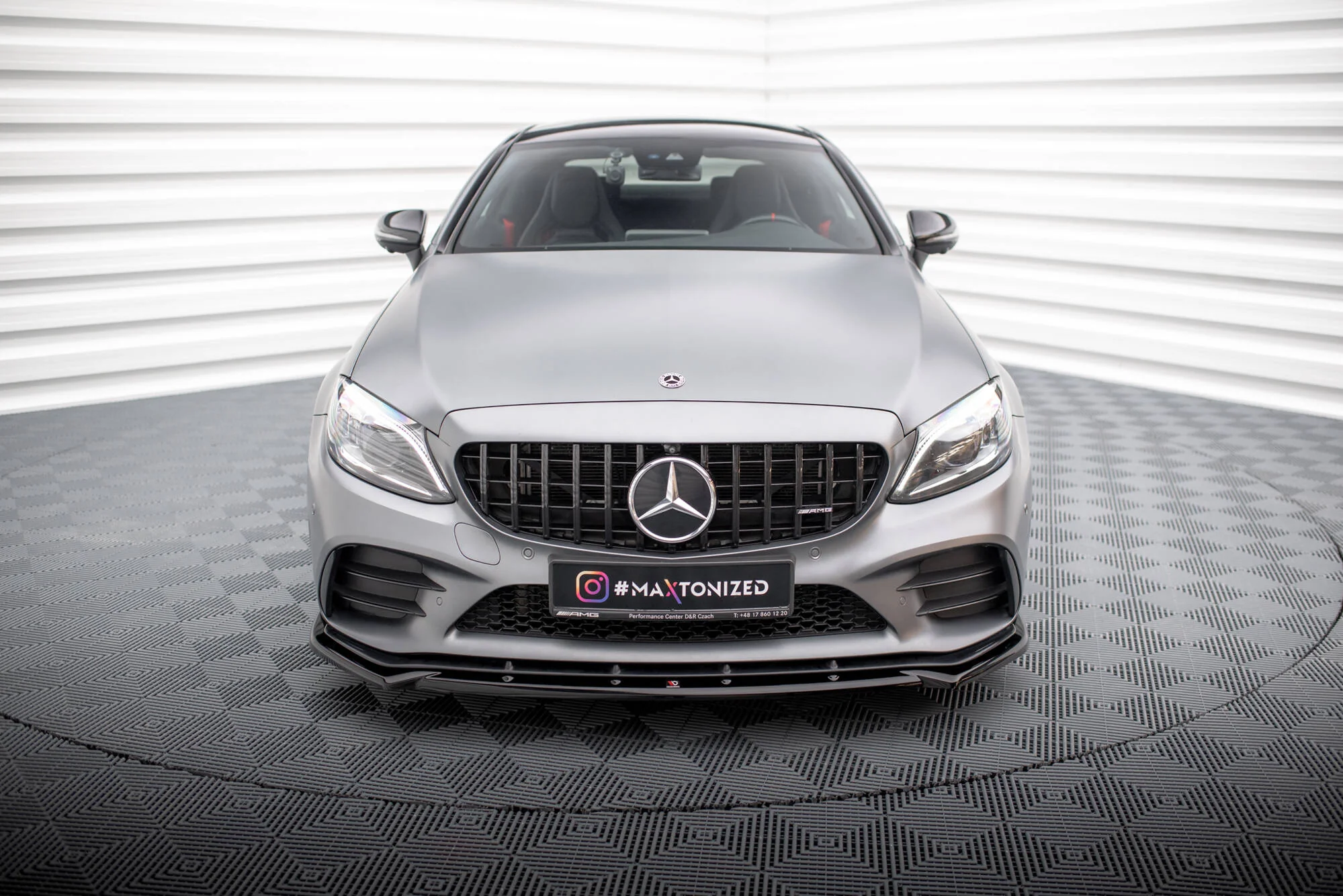 Splitter Przedni V.2 Mercedes-AMG C43 Coupe / Cabrio / Sedan / Estate C205 / A205 / W205 / S205 Facelift - Image 2