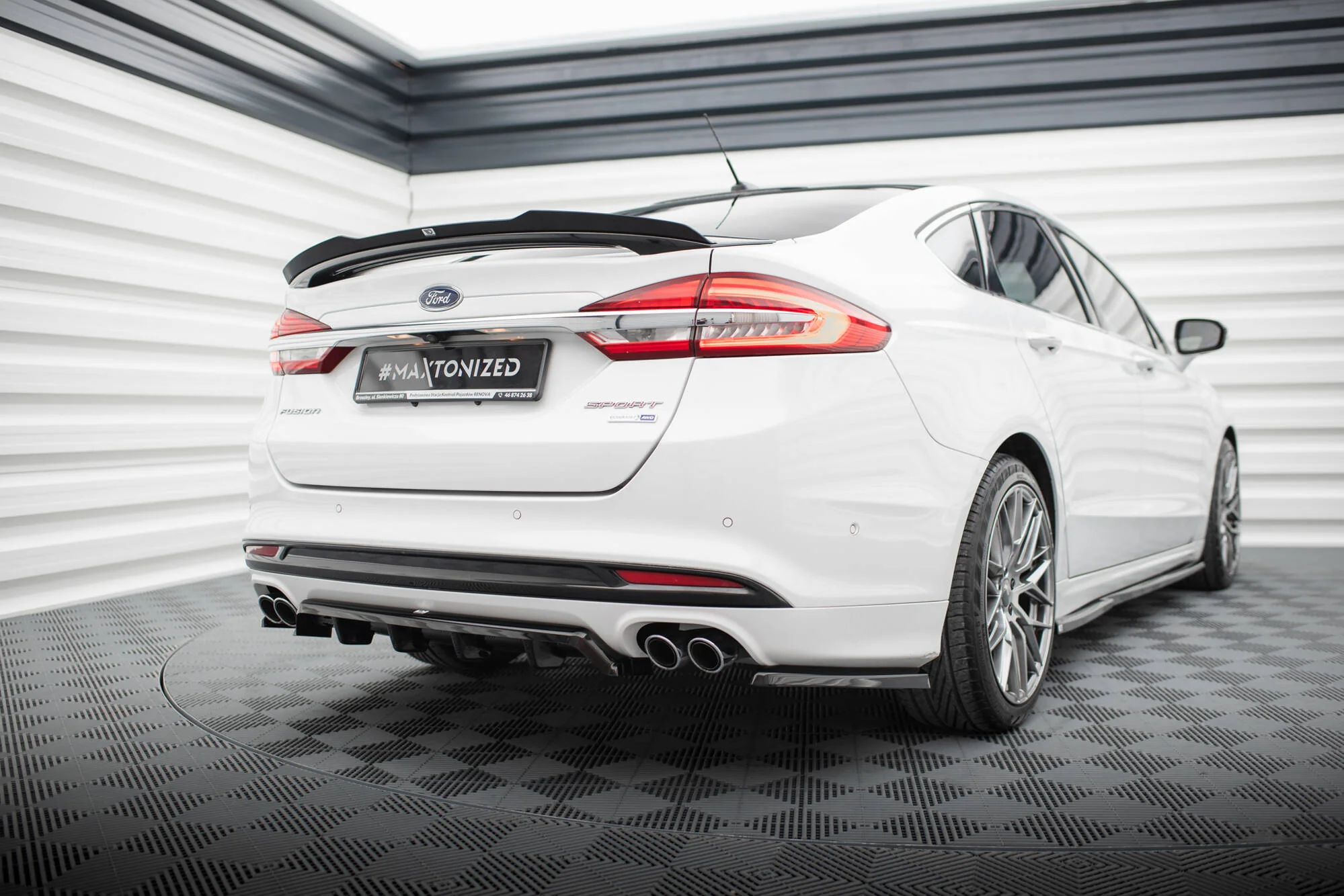 Splitter Tylny (Z Dyfuzorem) Ford Mondeo Sport Mk5 Facelift / Fusion Sport Mk2 Facelift