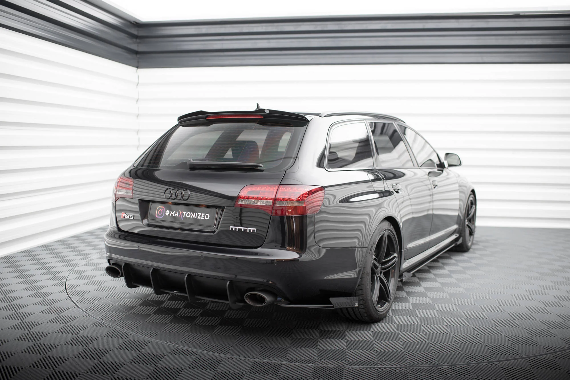 Splittery Tylne Boczne Street Pro + Flaps Audi RS6 Avant C6 - Image 2