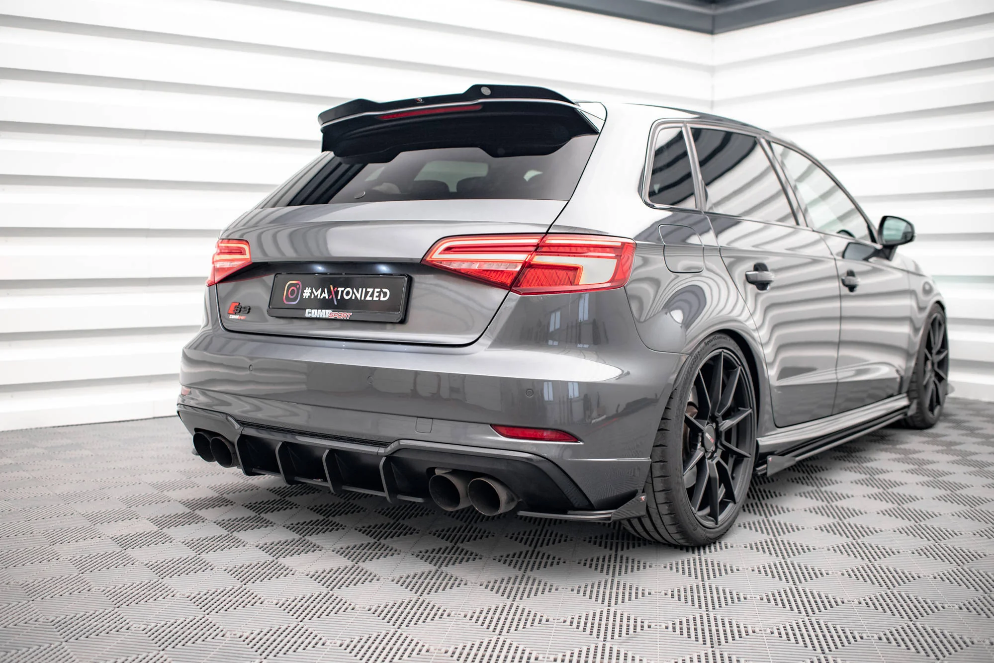 Splittery Tylne Boczne Street Pro + Flaps Audi S3 Sportback 8V Facelift - Image 3